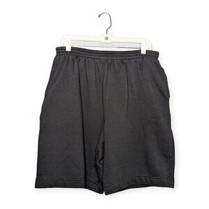 Vintage Capistrano Black Sweatpants Material Shorts Size 18/20